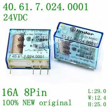 5DB finder relé 40.61.7.024.0001 40.61 S 24VDC 16A 8PIN 100%-os új-eredeti