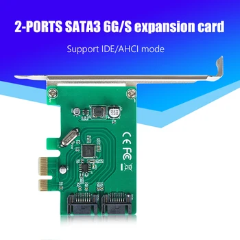 PCIe SATA Kártya, 2 Port, PCI-E, hogy a SATA bővítőkártya Helyettesítő Támogatás Serial-ATA (SATA) Gen III 6 gb/s Merevlemez-Meghajtók