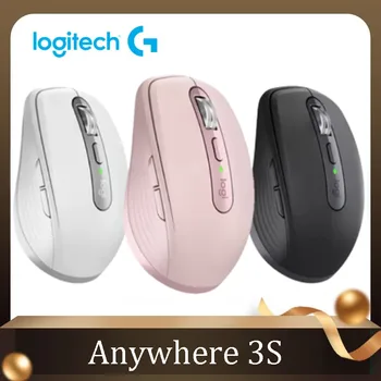 Eredeti Logitech MX Bárhol 3S Vezeték nélküli Egér 8000DPI MagSpeed SmartShift Bluetooth Hivatal Egerek, Pontos Követés Csendes Kattintson