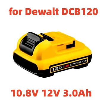 Csere Dewalt DCB120 Lítium-ion Akkumulátorok 12V 3Ah Akkumulátor DCB123 DCB125 DCB124 DCB122 DCD710 elektromos Szerszám Akkumulátor