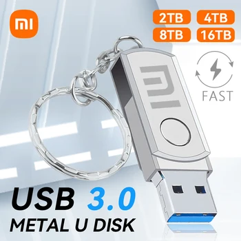Új XIAOMI USB 3.2 Flash Meghajtó 2TB Nagy Sebességű pendrive 1 tb-os Fém Vízálló C-Típusú Usb PenDrive-ot a Számítógép Tároló Eszközök