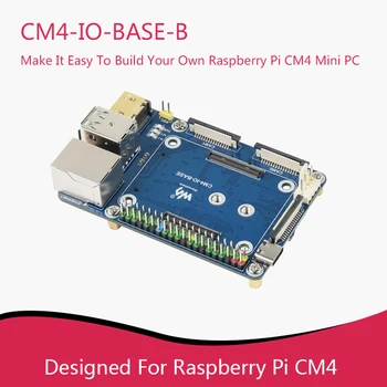 CM4-IO-BASE-B Mini Terjeszkedés Testület alkalmazandó Raspberry Pi CM4 Számítási Modul,Teljes versionCase Készletek Tápegység USA/EU