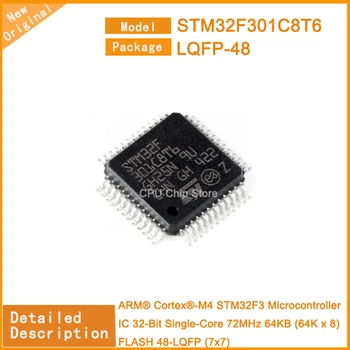 5db/Sok Új STM32F301C8T6 STM32F301 Mikrokontroller IC 32 Bites Single-Core 72MHz 64 KB (64K x 8) a FLASH 48-LQFP (7x7)