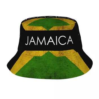 Jamaica Zászló Vödör Kalap Nyári Kalap Halász Kalap Összecsukható Nők Férfiak Fényvédő Árnyékban Sapkák