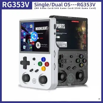 2023 Új RG353V retro kézi játékkonzol 3.5 colos, 640 * 480 videojáték-konzol Linux dual-rendszer hordozható játék Eladó Rohant
