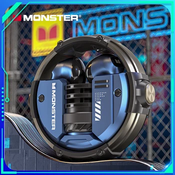 Eredeti Új Monster Xkt10 Fülhallgató Vezeték Nélküli Bluetooth-Mechanikus E-Sport Nagy Akkumulátor Tws Fülhallgató Élet Enc Zajcsökkentés