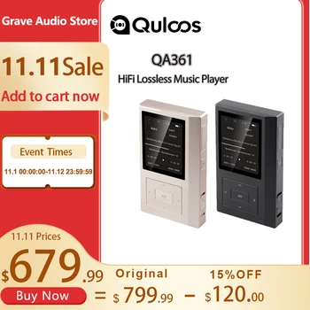 Quloos QLS QA361 HiFi Veszteségmentes Tiszta Hang AK4495SEQ 6OPA1622 HiFi DSD Kettős Femtosecond Óra Veszteségmentes MP3 Hordozható zenelejátszó