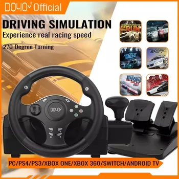 DOYO Játék Racing Wheel Pedálos 270 Fokos Kormányberendezés hajtó Kerék PC /PS3 /PS4 /Xbox /NS KAPCSOLÓ /Android TV