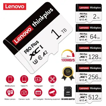 Eredeti Lenovo Micro tarjeta SD Kártya Nagy kapacitású 2TB 1 tb-os 512 gb-os, 256 gb-os Ütésálló SD/TF Flash Memória Kártya 128GB A Kamera Új